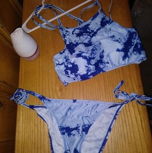 Romwe Tie Dye Bikini